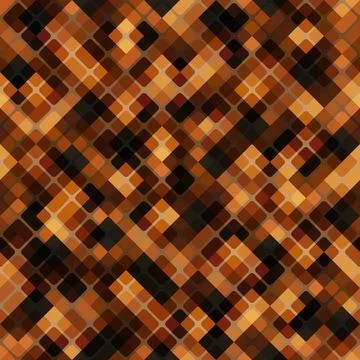 Vector seamless pattern of colored diagonal cells. Texture for textile print Stock Illustration