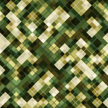 Vector seamless pattern of colored diagonal cells. Texture for textile print Stock Illustration