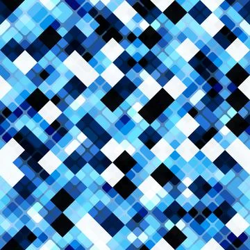 Vector seamless pattern of colored diagonal cells. Texture for textile print Stock Illustration