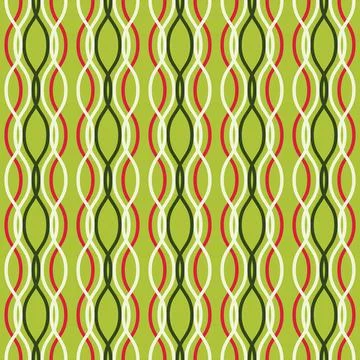 Vector seamless pattern. Colored vertical wavy lines intertwined on a light Stock Illustration