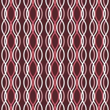 Vector seamless pattern. Colored vertical wavy lines intertwined. Illustration Stockillustratie