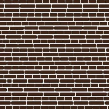Vector seamless pattern with colorful brick wall Stock Illustration