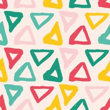Vector seamless pattern. Colorful painted watercolor points. Illustrazione stock