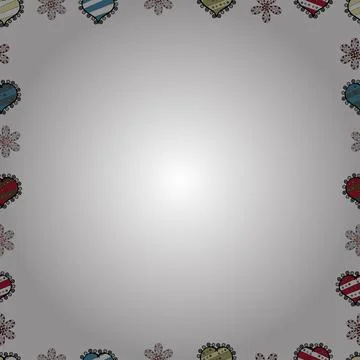 Vector. Seamless pattern. Comic style doodle frame consists of white, black and 스톡 일러스트