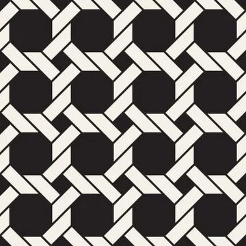 Vector seamless pattern. Concentric bold circles. Geometric striped ornament. イラスト素材