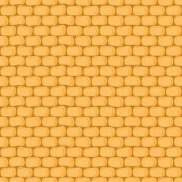 Vector seamless pattern with corn kernels texture Stock Illustration
