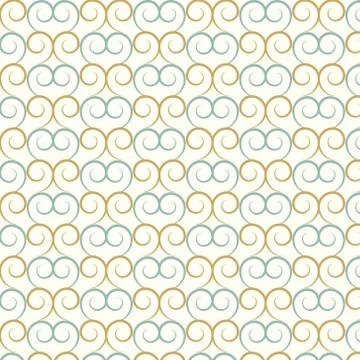 Vector seamless pattern curve and wavy Stock-Illustration
