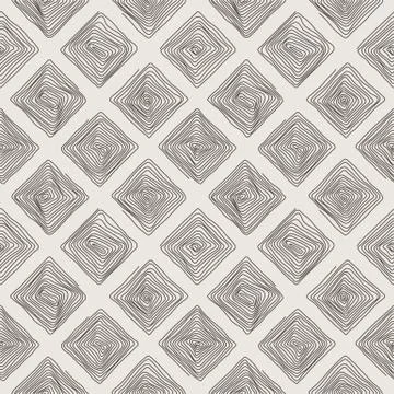 Vector seamless pattern of the curve scrolling lines 스톡 일러스트