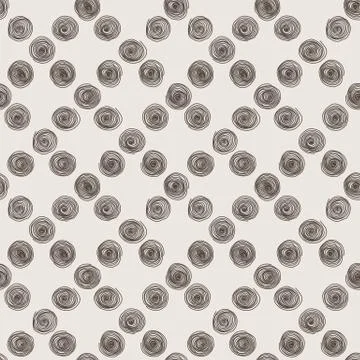 Vector seamless pattern of the curve scrolling lines 스톡 일러스트