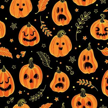 Vector seamless pattern cute illustration graphic drawing in vintage style fo Stock Illustration