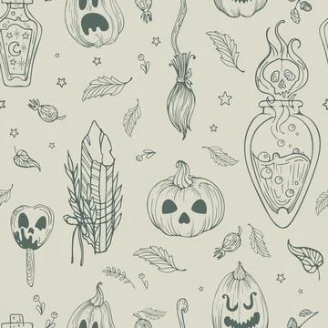 Vector seamless pattern cute illustration graphic drawing vintage style for Stock Illustration