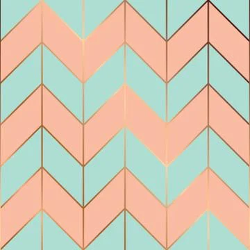 Vector seamless pattern design with golden geometric lines, modern luxurious Illustrazione stock