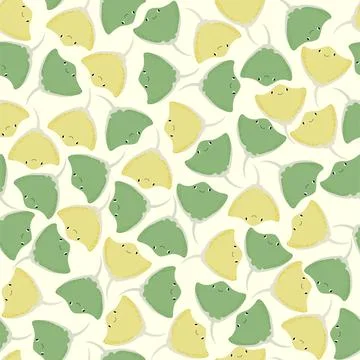 Vector seamless pattern with devilfish.Underwater cartoon creatures.Marine Stock Illustration