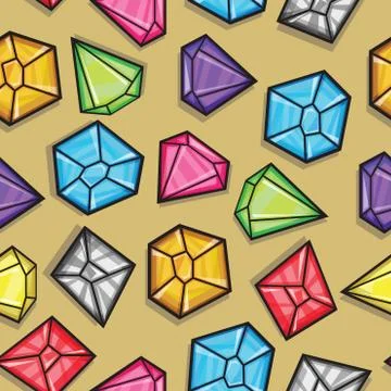 Vector seamless pattern of diamonds Illustrazione stock