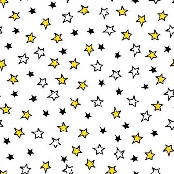 Vector Seamless Pattern Doodle Illustrazione stock
