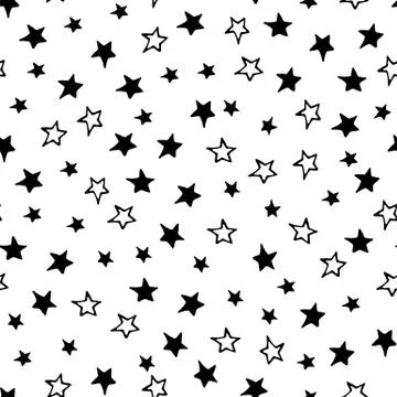 Vector Seamless Pattern Doodle Stock Illustration