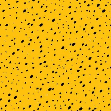 Vector seamless pattern with dot cheetah motives Stock Illustration