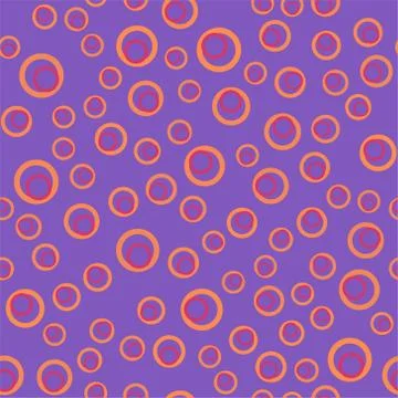 Vector seamless pattern with dots and round shapes. Abstract background with Stock Illustration