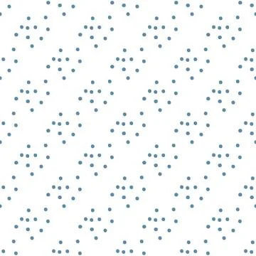 Vector seamless pattern with dotted circles. Stylish background with randomly Illustrazione stock