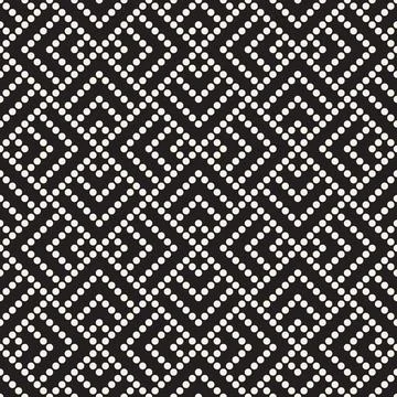 Vector seamless pattern. Dotted geometric background. Decorative abstract des Stock Illustration