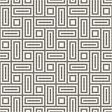 Vector seamless pattern. Dotted geometric background. Decorative abstract des 스톡 일러스트