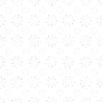 Vector seamless pattern with dotted shapes. White and grey decorative texture Ilustração Stock