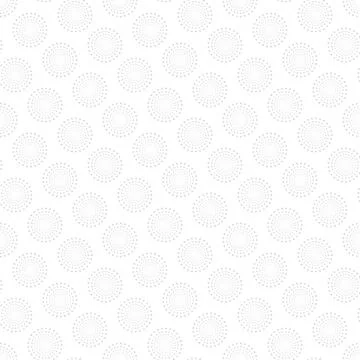 Vector seamless pattern with dotted shapes. White and grey decorative texture Illustrazione stock