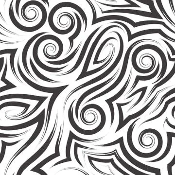 Vector seamless pattern drawn with paint on a white background for decoration Stock Illustration