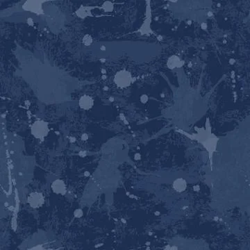 Vector seamless pattern with drops and splashes. Grunge background. Stock Illustration