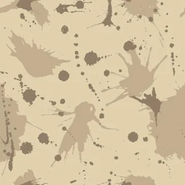 Vector seamless pattern with drops and splashes. Grunge background. Stock Illustration