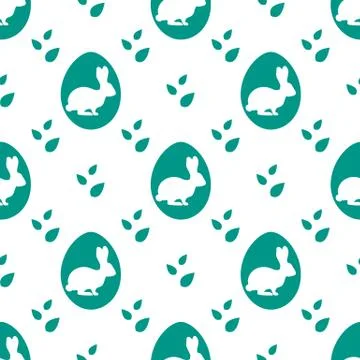 Vector seamless pattern Easter Bunny Egg Festive Illustrazione stock