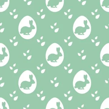 Vector seamless pattern Easter Bunny Egg Festive Illustrazione stock