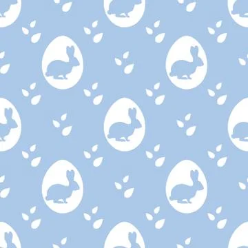 Vector seamless pattern Easter Bunny Egg Festive 스톡 일러스트
