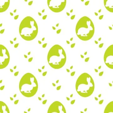 Vector seamless pattern Easter Bunny Egg Festive イラスト素材