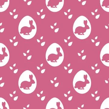 Vector seamless pattern Easter Bunny Egg Festive イラスト素材