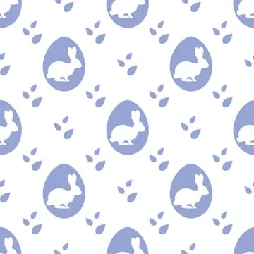 Vector seamless pattern Easter Bunny Egg Festive 스톡 일러스트