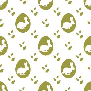 Vector seamless pattern Easter Bunny Egg Festive Illustrazione stock