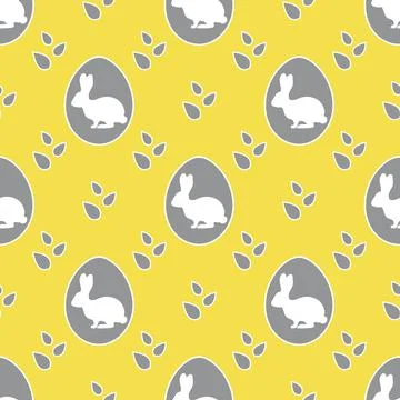 Vector seamless pattern Easter Bunny Egg Festive 스톡 일러스트