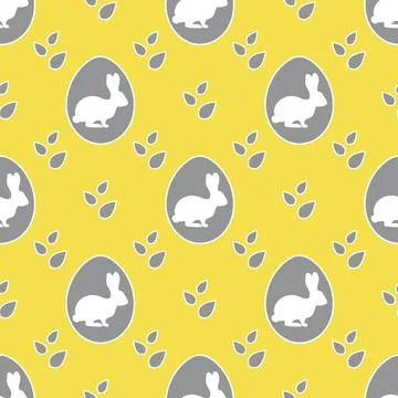 Vector seamless pattern Easter Bunny Egg Festive イラスト素材