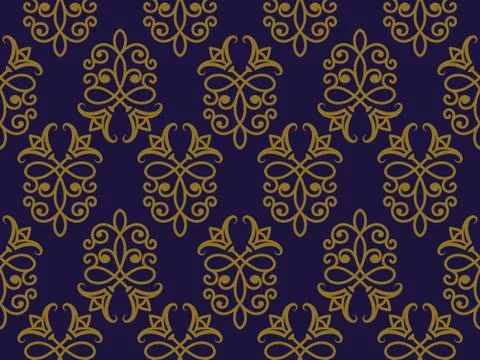 Vector seamless pattern in eastern style Stock Illustration