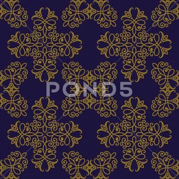 Vector seamless pattern in eastern style Stock Illustration