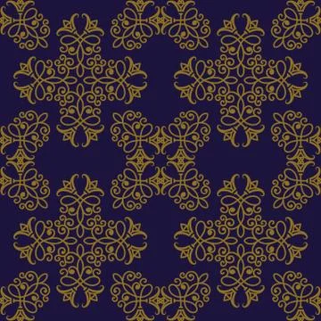 Vector seamless pattern in eastern style Stock Illustration