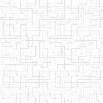 Vector seamless pattern - electronic circuit scheme. gray texture. Illustrazione stock