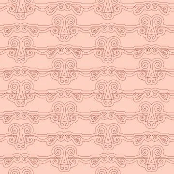 Vector seamless pattern of elegant flourishes 스톡 일러스트