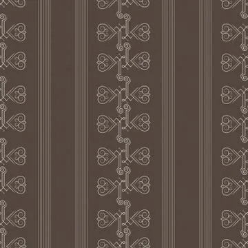 Vector seamless pattern of elegant flourishes Illustrazione stock