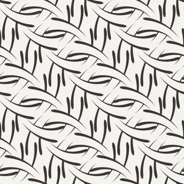 Vector seamless pattern of the elements of curved lines Illustrazione stock