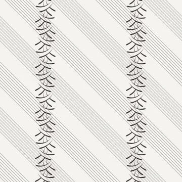 Vector seamless pattern of the elements of curved lines Stock Illustration