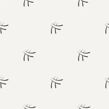 Vector seamless pattern of the elements of curved lines Stock Illustration