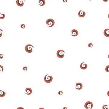 Vector seamless pattern of elements in the style of Russian folk. Stock Illustration