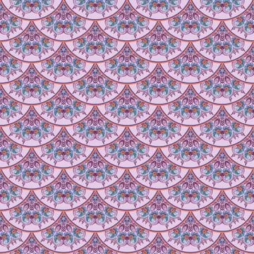 Vector seamless pattern. Ethnic nature background Stock Illustration